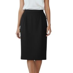 4/$20 🖤 Vintage Neil Martin Black Silk-Blend Pencil Skirt | USA Made | Size 10